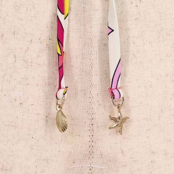 Kate Spade New York Women Multi Floral Drawstring-Front Swim Bikini Top Size XL - Picture 7 of 8